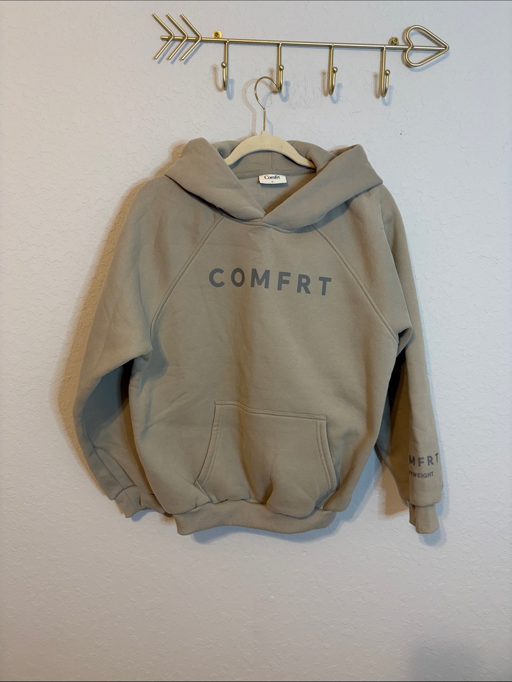 Kids COMFRT Pullover Hoodie in Taupe